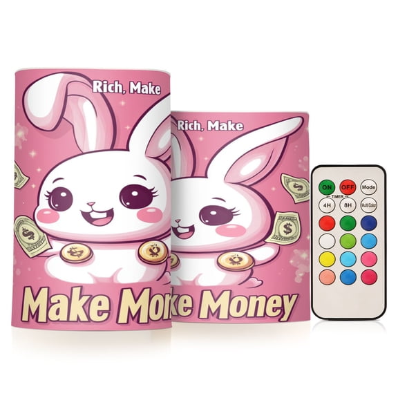 BZSMCE Flameless Candles LED Lights Dollar Rabbit Creativity Battery Candles