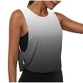 thumbnail image 2 of Fwqbns Women's Large Armhole Tank Tops, Loose Crop Sleeveless Shirts, Athletic Workout Yoga Running Gym Casual Daily Activewear for Ladies, 2 of 8