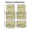 thumbnail image 2 of LAKIMCT Hand Drawn Fish Car Mats, Neoprene Front Rear Floor Mats for Cars, Waterproof Anti-Slip Car Floor Mats Full Set, Universal(4 Pcs), 2 of 6