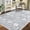 Blue Grey, variant on GlowSol 9' x 12' Large Area Rug Vintage Floral Print Rug Non Slip Low Pile Rug Soft Foldable Accent Rugs for Living Room Bedroom, Dark Gray