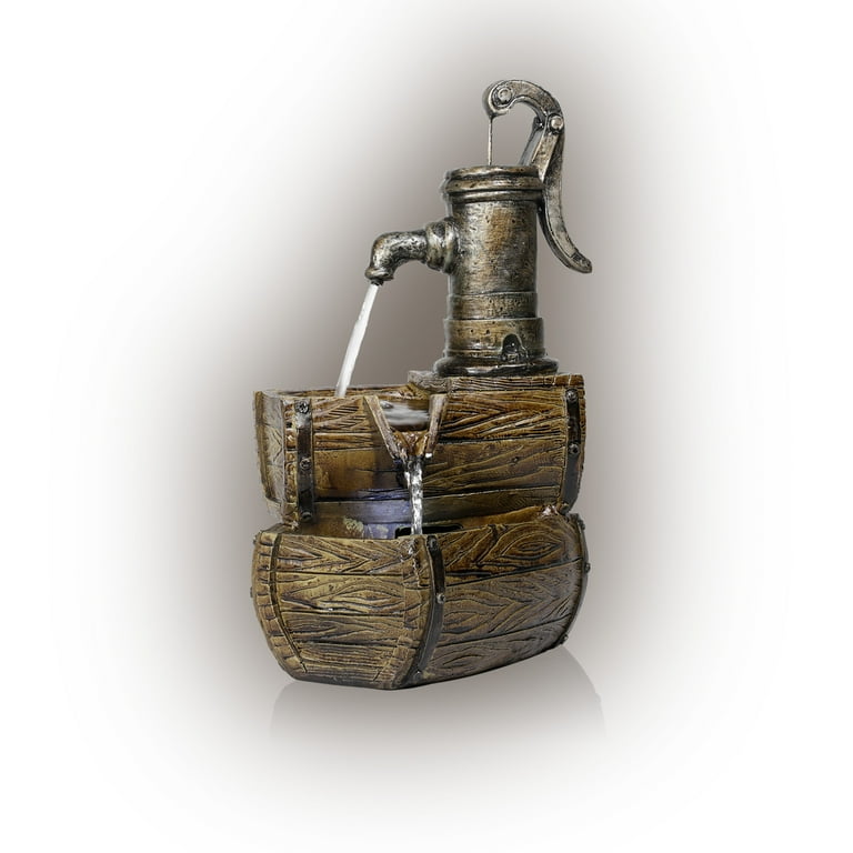 Donglin Furniture Tabletop Water Fountain With LED Light, 59 OFF