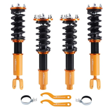 maXpeedingrods Coilovers for Honda Accord LX,SE,LX-P 2008-2015, for Acura TSX 2008-2015, Height Adjustable Coilovers Suspension Kit, Preset Damping Lowering Kit by 1-3” Gold