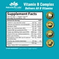 thumbnail image 2 of Vitamin B Complex with Vitamin C and Folic Acid - B12, B1, B2, B3, Vitamin B5 Pantothenic Acid, B6, B7, B9 - Nervous System Support 100 Veggie Capsules, 2 of 5