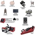 thumbnail image 2 of Combo 10 En 1 EV Technologies plancha sublimacion color roja con impresora y 150 articulos, 2 of 7