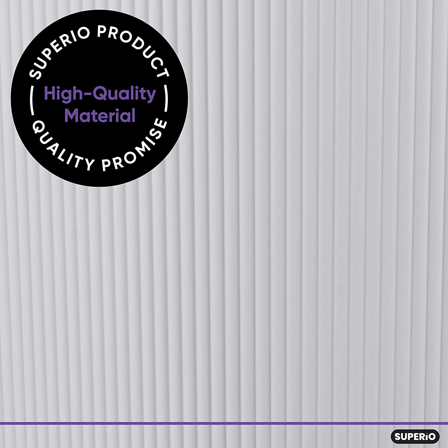 Superio Plastic Toilet Bowl Cleaning Brush and Holder Set (Pack of 2)- 15"H x 6"W x 5"D, Bathroom Scrubbing Brush, White