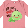thumbnail image 4 of Inktastic My Aunt Loves Me Cute Turtle Boys or Girls Long Sleeve Baby Bodysuit, 4 of 5