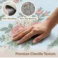 thumbnail image 6 of ODIKA 6'x9' Washable Area Rug Bouquet Centerpiece Farmhouse Sage Pink Nursey Border Vintage Playful Expressive for Dining Room, Under Table, Office Décor, Non-Slip Chair-Friendly, 6 of 7