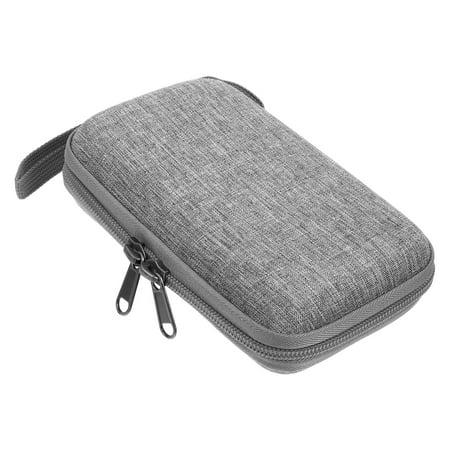 SOPOTUTU Travel Cable Organiser Bag Storage Bag Grey EVA 1Pack