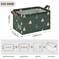 thumbnail image 7 of Yayeee Foldable Storage Basket for Shelves with Handles Waterproof Cloth Bins, Pink Christmas Trees, 7 of 7