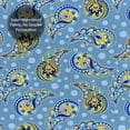 thumbnail image 5 of Shower Curtain, Blue paisley pattern Waterproof Fabric Plastic Shower Curtain, Drying Fast Bathroom Curtain with 9 Buttonholes, Ruffle Shower Curtain 60x72in, 5 of 8