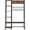 Matte black + vintage, variant on 43" Hall Tree for Entryway – Coat Rack with Shoe Bench, 5-Tier Shelves & Hooks – 5-in-1 Front Door Storage Wall Rack