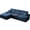 Dark Blue, variant on Anykoon L-Shaped Corner Chaise Sleeper Sofa, High Backrest Slub Chenille 3-Seat Couch, Compressed High-Density Sponge, No-Assembly Space-Saving Sectional Sofa for Living Room Apartment, Beige