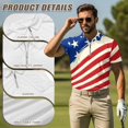 thumbnail image 5 of Aplkyhs Patriotic Star Matching Golf Shirts for Couple His and Hers Golf Shirts Matching Soft and Comfortable for Man Breathable Fabric Lightweight Suitable for Outdoor Sports, 5 of 6