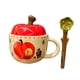 thumbnail image 4 of Taza de café de cerámica, taza de café creativa, reutilizable, taza de mañana, 420 ml con tapa y cuchara Oso, 4 of 9