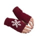 thumbnail image 1 of Guantes de medio dedo Sonducket 1 par cubiertas de dedos gris claro Vino rojo, 1 of 6