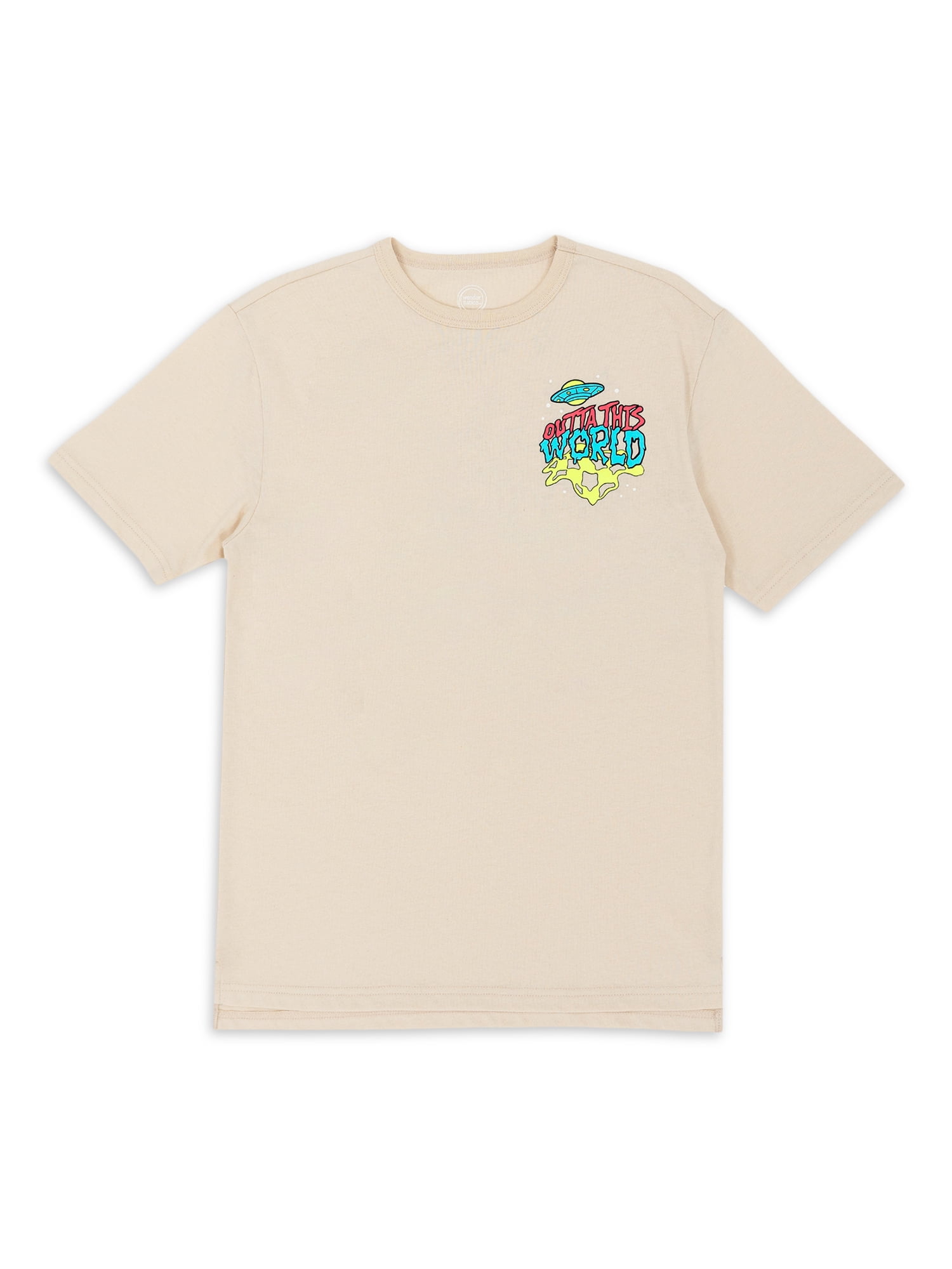 T-shirt Wonder Nation Garçon Manches Courtes Bleu - Taille LG (10-12) - Neuf Avec étiquettes