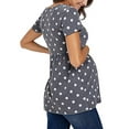 thumbnail image 3 of LAPAKIDS Maternity T-Shirt Clothes Short Sleeve Polka Dot Print Pregnancy Top Shirt, 3 of 6
