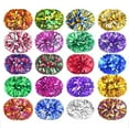 thumbnail image 2 of 1 Pair Metallic Foil Sports Cheer Pompoms Cheerleading Pom Poms Party Dance Accessory, 2 of 6