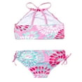 thumbnail image 2 of 2Pcs Kids Girl Tie Dye Bikini Set Fish Scale Ruffle Halter Swimsuit Toddler One Shoulder Bathing Suit Summer Outfits Set, 2 of 6