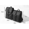 thumbnail image 2 of Multifunctional Backpack Black Pu Leather Recreation Bag With Straps And Metal Hooks 2 Different Sizes, 2 of 4