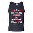 thumbnail image 1 of This Teacher Survived 2016-2017 School Year Fidget Funny DT Adult Tank Top, 1 of 2
