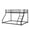 Black, variant on PORKISS Twin XL over Queen Bunk Bed, Heavy Duty Metal Bunk Bed Frame with Guardrail and Ladder, No Box Spring Needed, Space Saving Bunk Bed for Teens, Adults, Dorm Room, Guest Room, Black