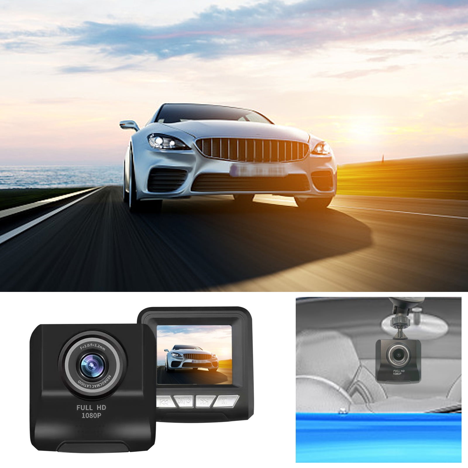 voelen Werkwijze statistieken Realhomelove Dash Camera for Cars, 1080P FHD DVR Car Dashboard Camera with  G-Sensor, 3.0 Inch Mini Screen Car Dash Camera, Dashboard Camera, Night  Vision, Loop Recording, Max Support 64GB Card - Walmart.com
