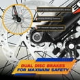 thumbnail image 5 of 24 inch Fat Tire Bike,7-Speed Orange Trail Mountain Bike for Adult with Dual-Disc Brakes, 5 of 10