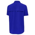 thumbnail image 3 of Men's-Antigua  Royal Ricky Stenhouse Jr. Activate Woven Short Sleeve Button-Up Shirt, 3 of 3