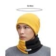 thumbnail image 3 of Beanie Hat Scarf 2Pcs/Set Coldproof Windproof Classic Fashion Color Matching Neck Warmer Beanie Hat Set, 3 of 5