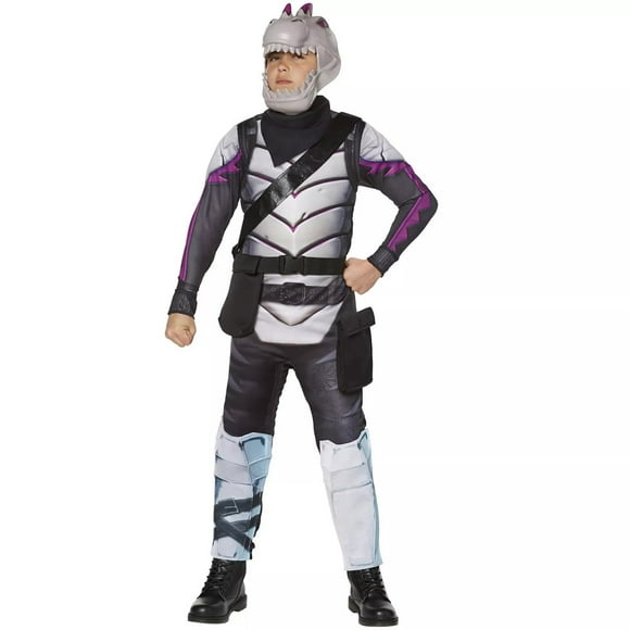 Fortnite Dark Rex Jeune Peau Enfant Costume Garçons Combinaison Gamer Tenue Moyenne