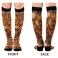 thumbnail image 4 of FORMRS Womens Knee High Socks Casual Long Thick Travel Daily Wear, 1 Pair, Fall Pattern, 4 of 6