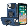 thumbnail image 2 of For Apple iPhone 15 Pro Max (6.7") Hybrid Dual Layer with Rotate Magnetic Ring Holder Kickstand, Rugged Shockproof Cover ,Xpm Phone Case [ Blue ], 2 of 7