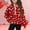 Red, variant on Girls' Valentine's Day Half Zip Pullover Sweatshirt, Red Heart Print with Thumbhole Cuffs & Kangaroo Pocket, Soft Stretchy Kids Top for Tweens,Size 9 T