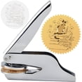 thumbnail image 1 of Cat and Books Embosser Stamp 1.6in Stainless Steel Seal Hand Held Embossing Sealing Stamp Book Lovers Teacher Ex Libris Library Notary for Official Graduation Gift Envelopes Napkins Paper, 1 of 6