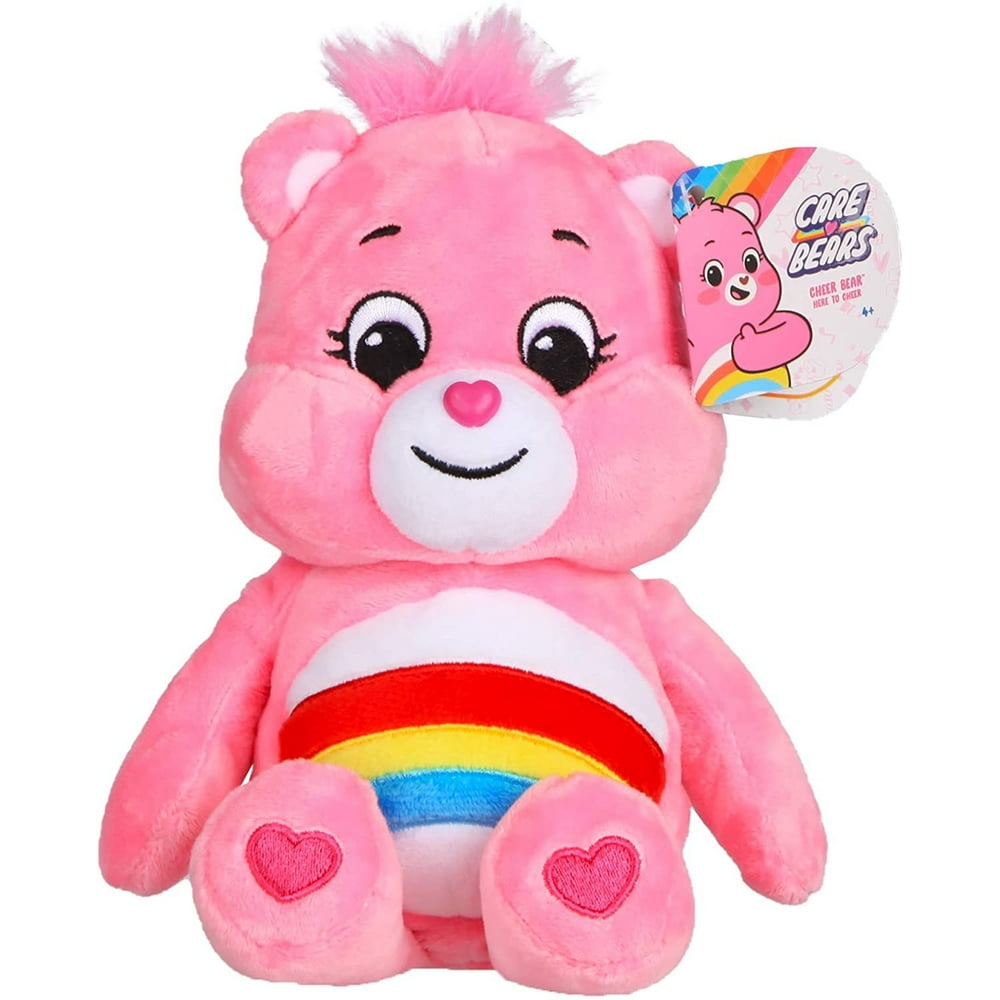 NEW Care Bears 9" Bean Plush Soft Huggable Material Cheer Bear