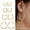 Gold, variant on Hoop Earrings Set,Stainless Steel Earring Sets for Women,Classic Simple 10mm/12mm/15mm/20mm Earrings for Women Trendy,Hypoallergenic Earrings,4Pairs