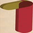 thumbnail image 1 of Ahgly Tapis d'Intérieur Lavable en Machine Carré Rouge, 5 Pieds Carré, 1 of 7