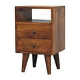 thumbnail image 2 of Artisan Furniture Solid Wood Mini Classic Chestnut Nightstand, 2 of 9