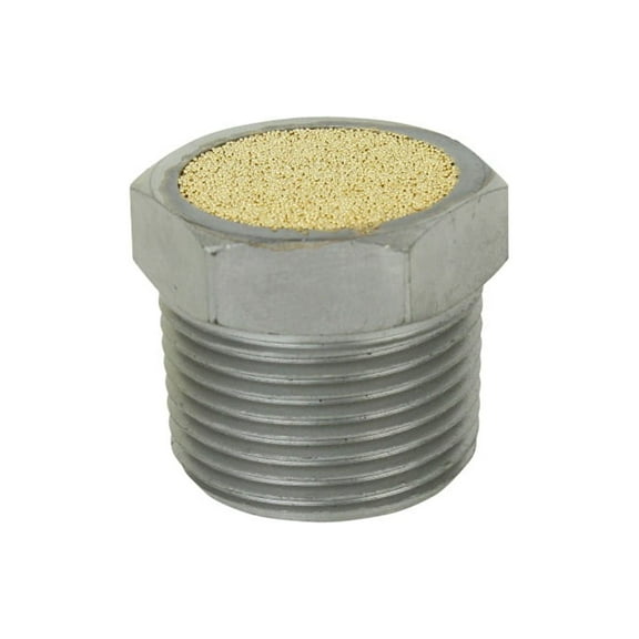 Milton Breather Vent Pneumatic Muffler, 3/4” MNPT -Silencer/Diffuse Air & Noise Reducer