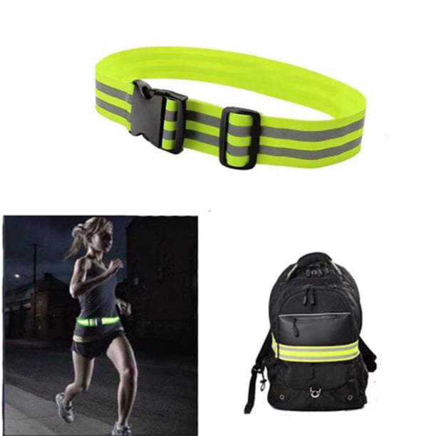 Cinturón para correr equipo reflectante cinta reflectante de protección de seguridad de tráfico portátil ajustable YUNYI BRAND Deportes