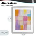 thumbnail image 4 of Stupell Industries Contemporary Abstract Grid Brushstrokes Gray Framed Print Under Glass, 13 x 16, by The Prints Vibe, 4 of 8
