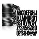 thumbnail image 1 of Set de stickers Llewyn 500 piezas de vinilo impermeable negro de 5 cm, 1 of 7