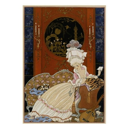 Love Letter Print Wall Art By Georges Barbier (Best Amharic Love Letter)
