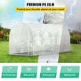 thumbnail image 5 of KFFKFF Walk-in Tunnel Greenhouse 15x7x7 ft – Portable Hot House w/ Galvanized Steel Frame, Zipper Door & 8 Roll-up Windows, 5 of 8