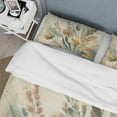 thumbnail image 4 of Designart "Wildflowers in Faded Vintage Shades III" Floral Bedding Covert Set - Traditional Beige Bed Set With 1 Shams, 4 of 6