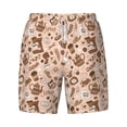 thumbnail image 4 of Lsque Mens Swim Trunks coffee tea pots Pattern - Bathing Suit Compression Liner - Beach Swim Shorts Swimwear - (S-3XL) - Stretch Quick Dry -Medium, 4 of 9