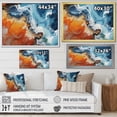 thumbnail image 4 of Designart "Coastal modern Coastlines III" Landscapes Wall Decor, 4 of 5