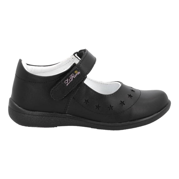 Flats Niña Lady Flores Formal Vestir negro 19
