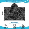 thumbnail image 2 of Spider Web Halloween Pattern Hooded Bath Towel，50"x30" for Ages 3 To 12 Kids, Quick Dry Lightweight Soft Microfiber Hood Beach Towel Cover Up for Kids, 2 of 7